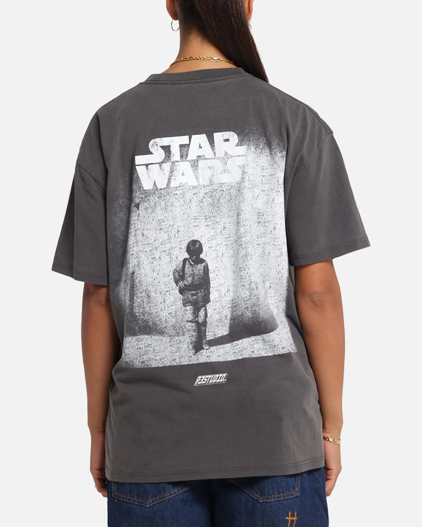 73 Studio Star Wars Anakin The Boy Vintage T-Shirt Black Wash