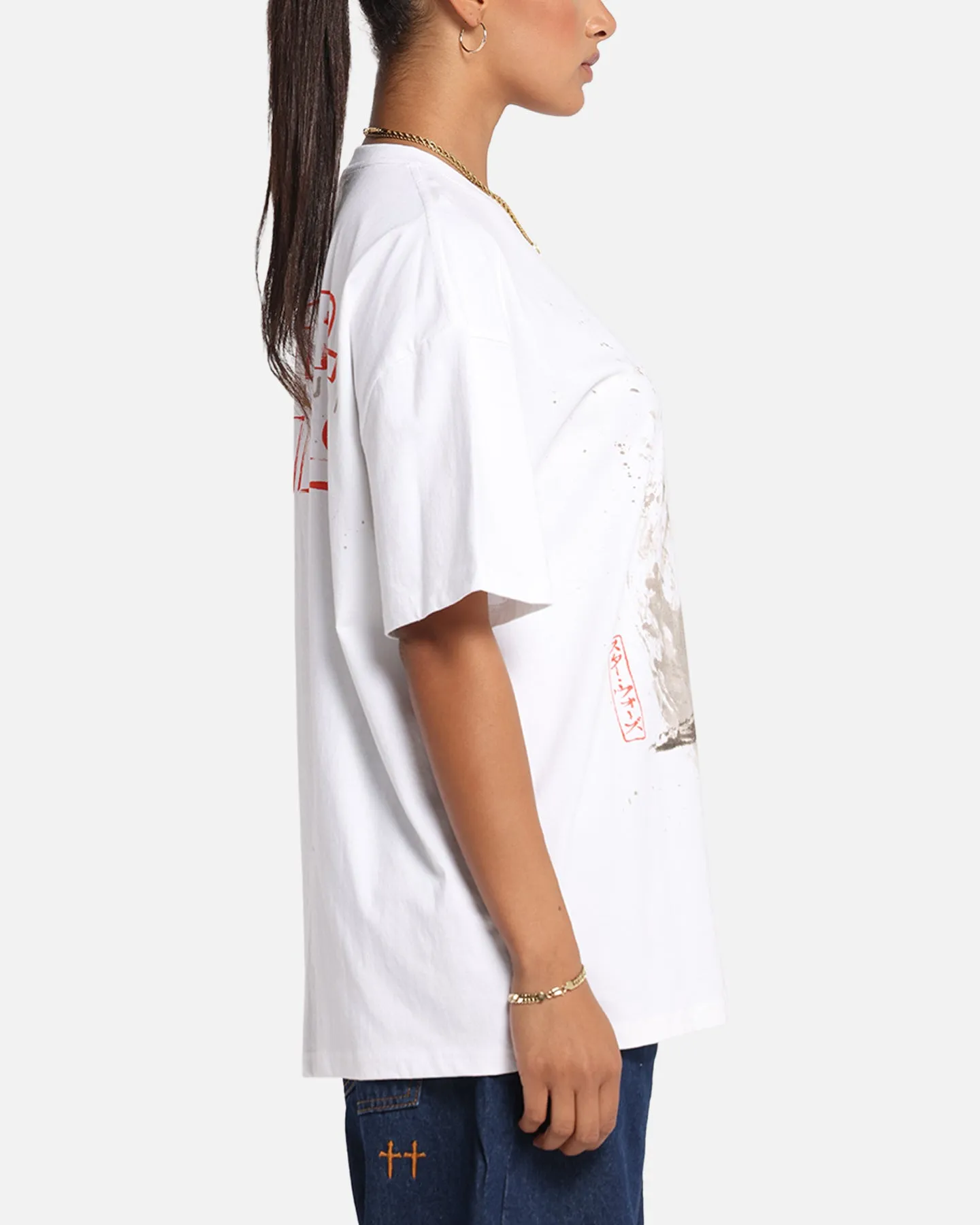73 Studio Star Wars Takumi Last Jedi Vintage T-Shirt White