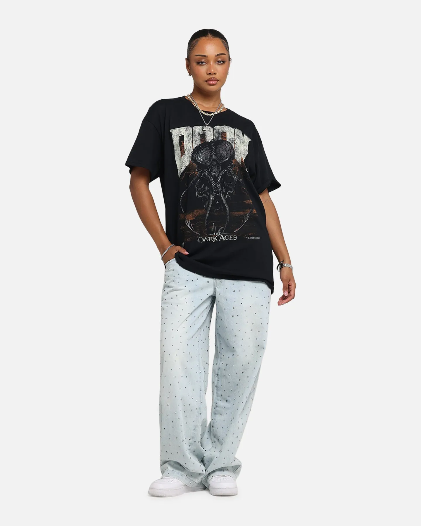 73 Studio X Doom Cacodemon Metal T-Shirt Black