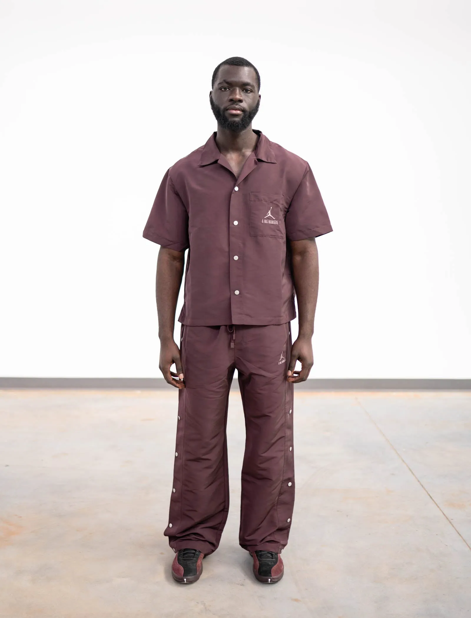 A MA MANIRE X JORDAN BRAND SNAP TRACK PANTS
