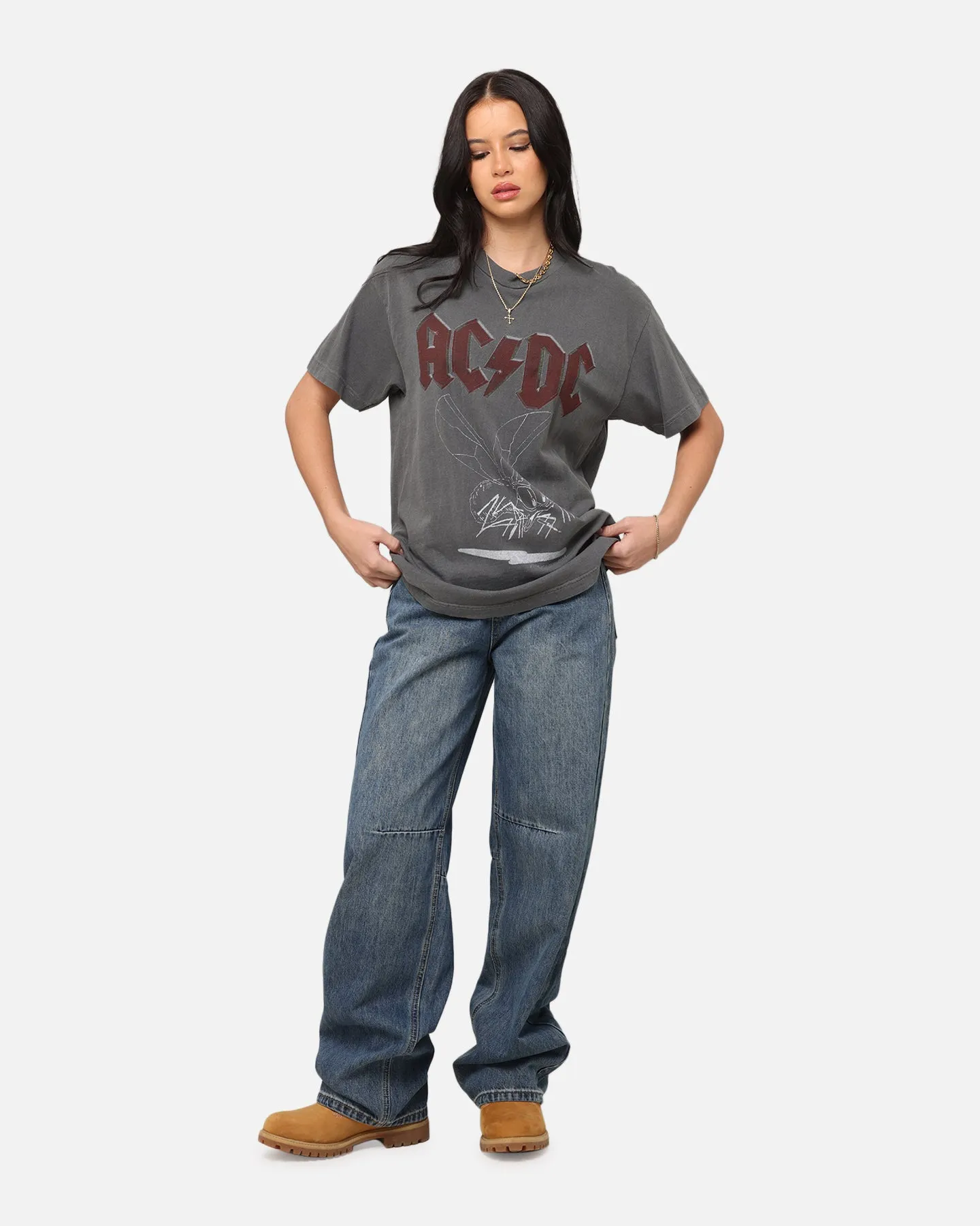 AC/DC Fly On The Wall Tour T-Shirt Faded Black