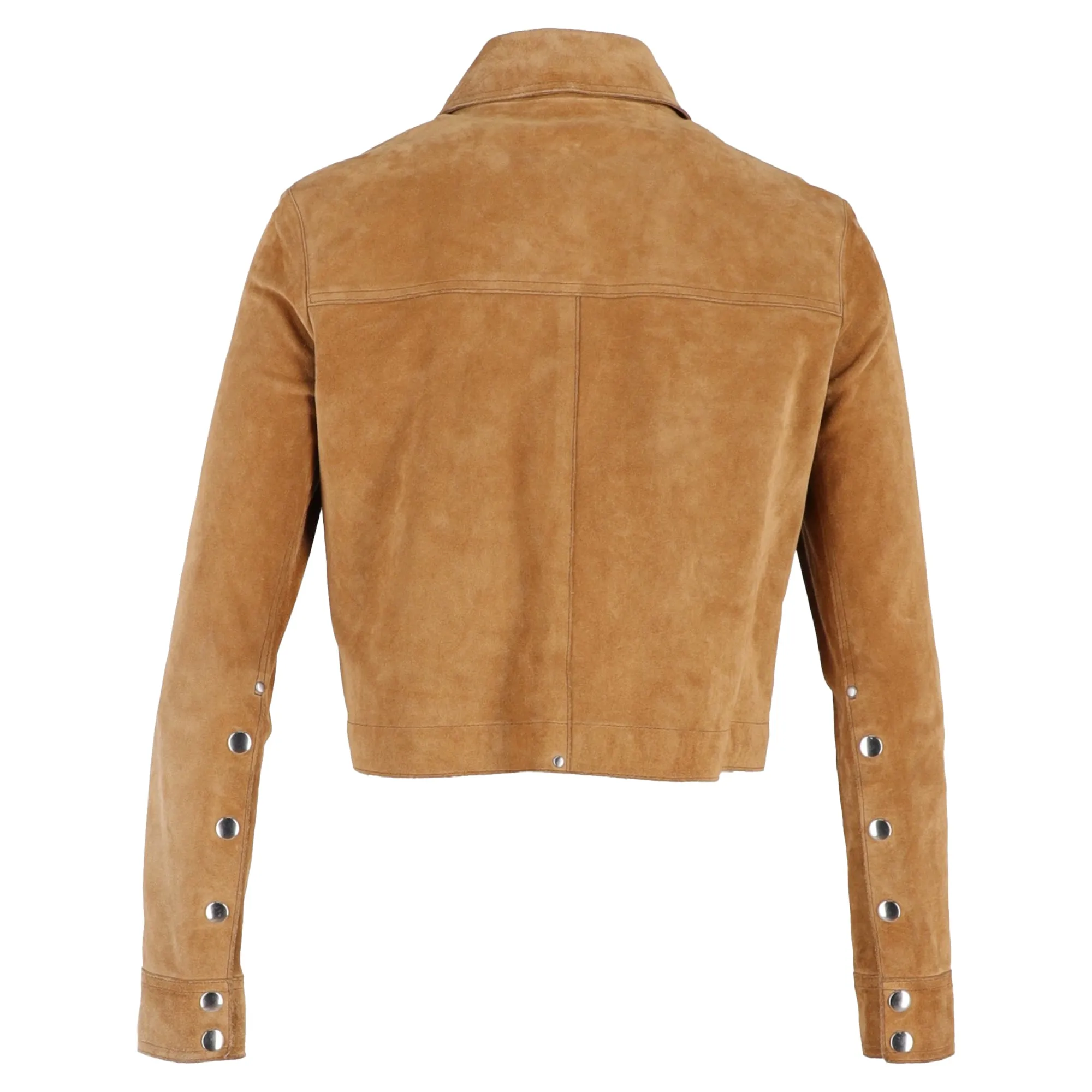 Acne Studios Cropped Jacket in Brown Suede