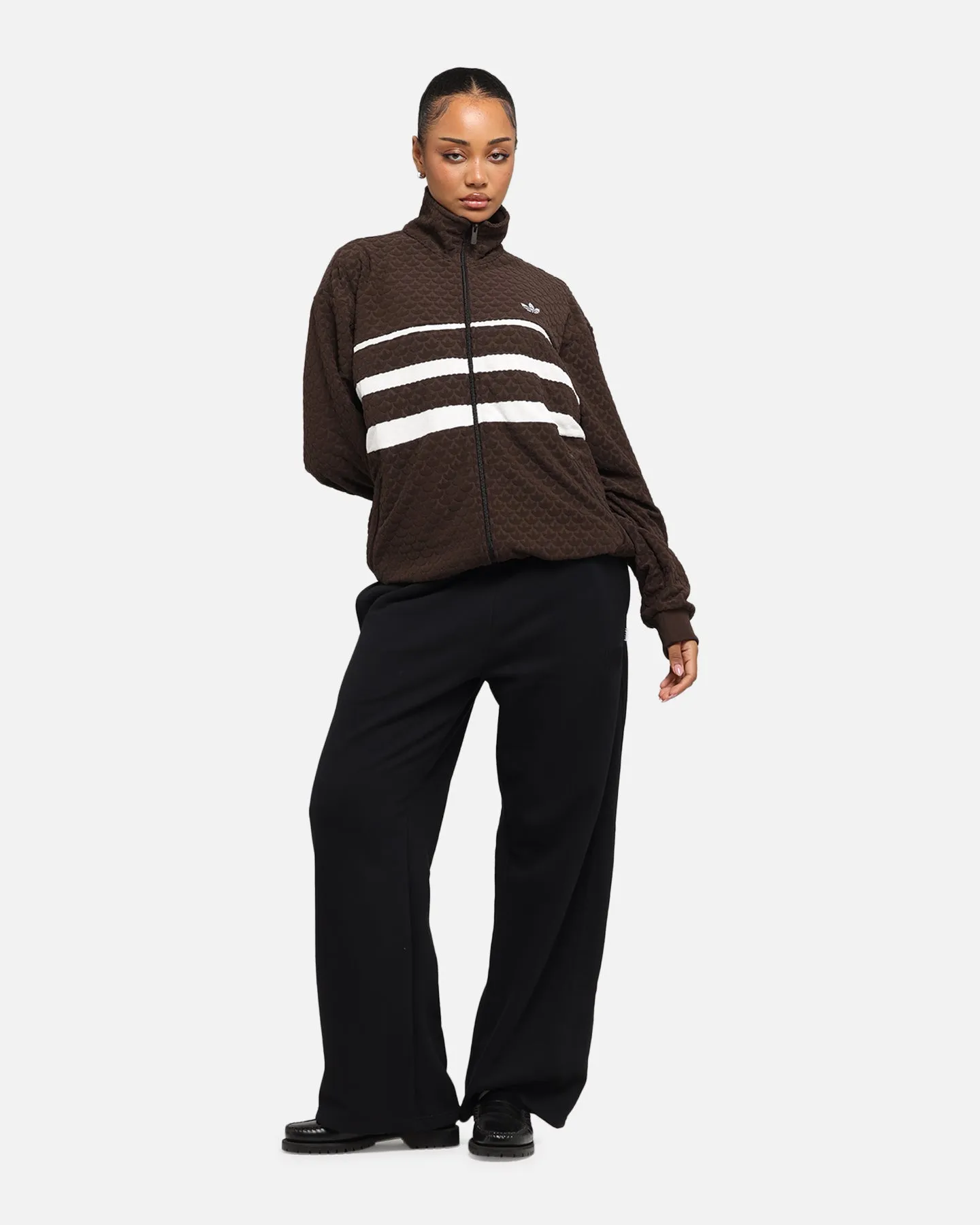 Adidas Monogram Track Top Jacket Dark Brown