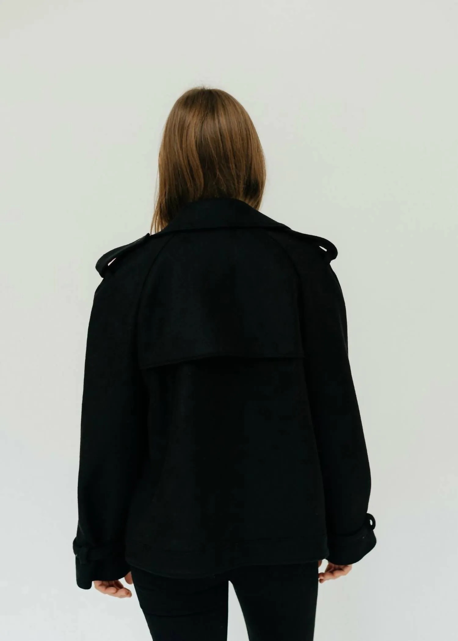 Amaury Short Coat In Black