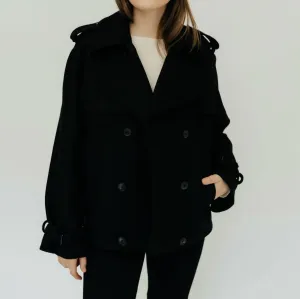 Amaury Short Coat In Black