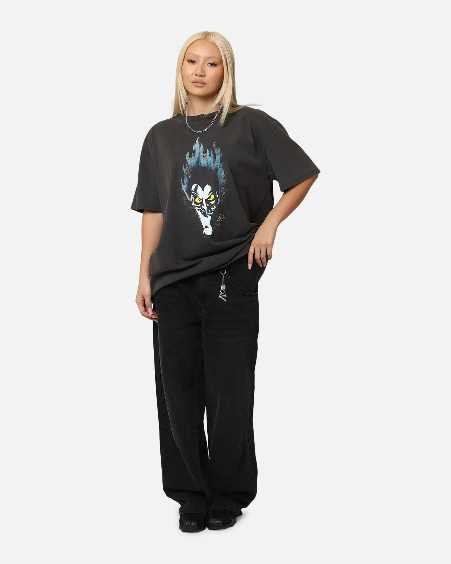 American Thrift Disney Hercules Hades Heavy T-Shirt Black Wash