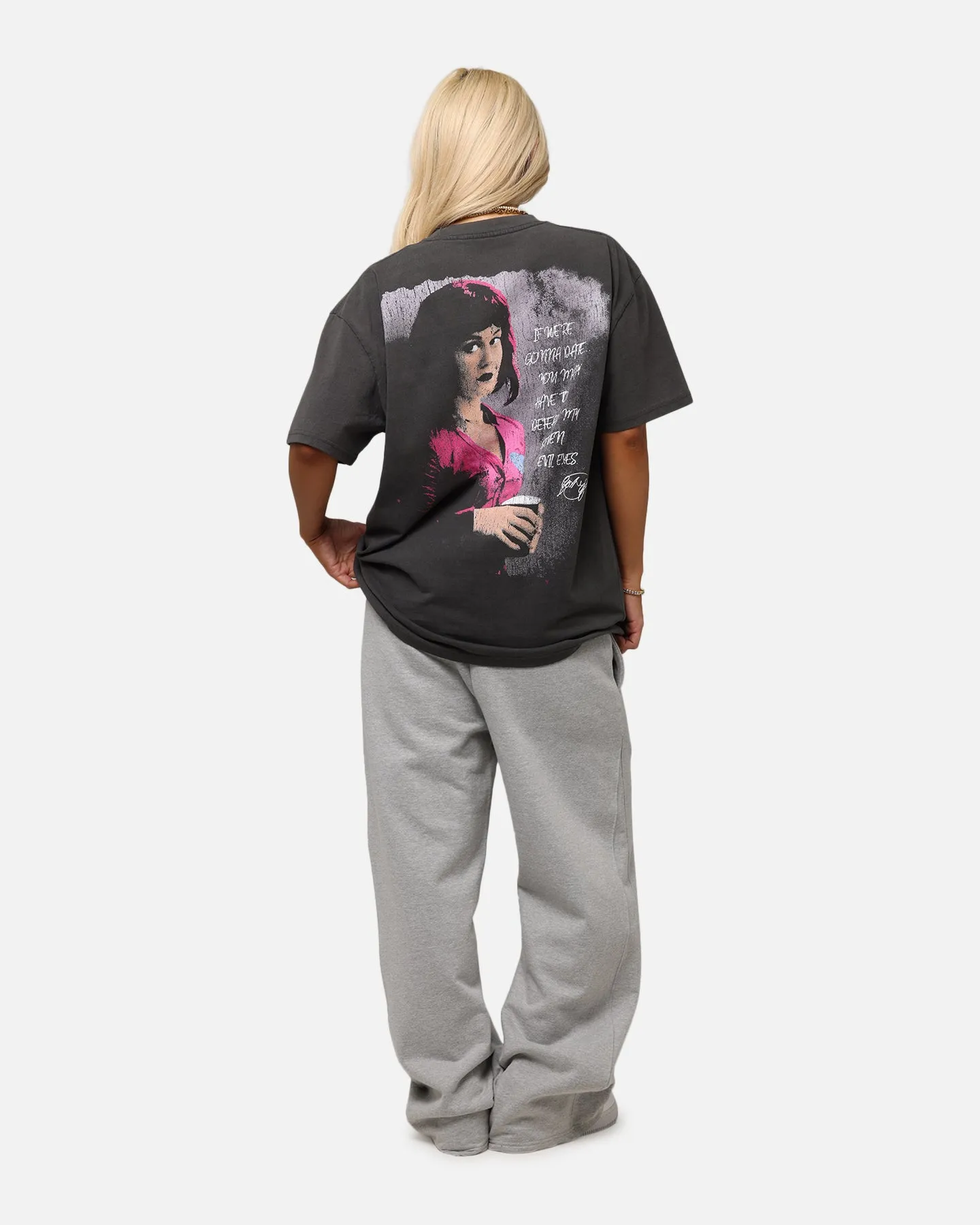 American Thrift X Scott Pilgrim Ramona & Scott Heavy T-Shirt Black Wash