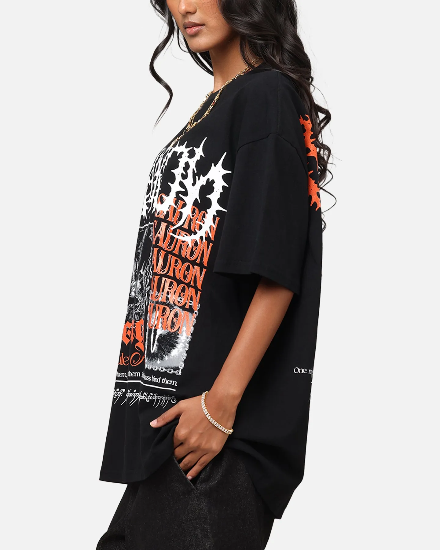 American Thrift X The Lord Of The Rings Sauron Heavy T-Shirt Black