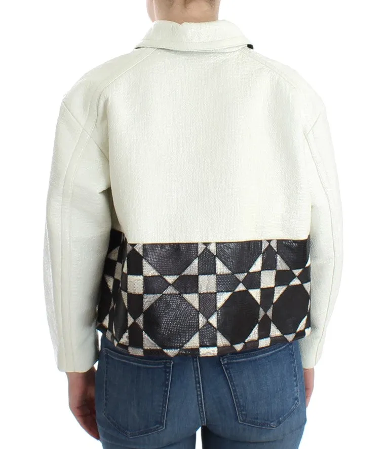 Andrea Pompilio   Cropped Leather Women's Jacket