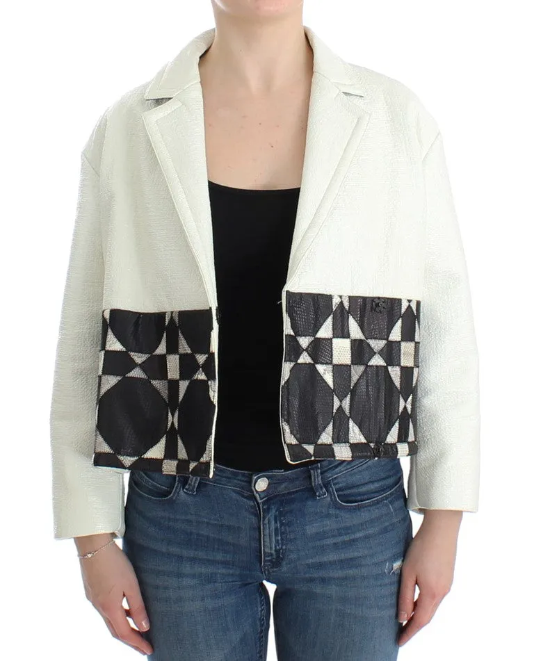 Andrea Pompilio   Cropped Leather Women's Jacket