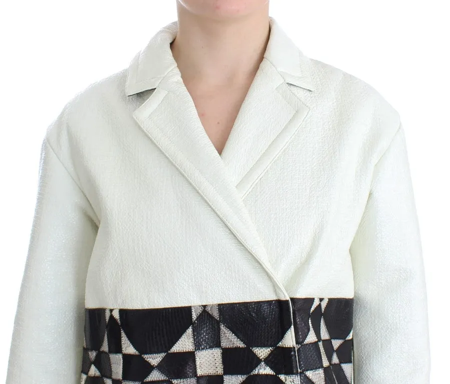 Andrea Pompilio   Cropped Leather Women's Jacket