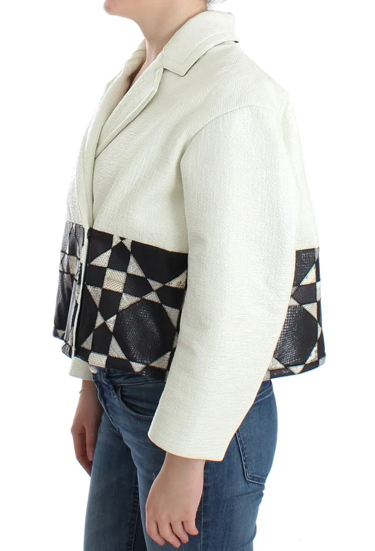Andrea Pompilio   Cropped Leather Women's Jacket