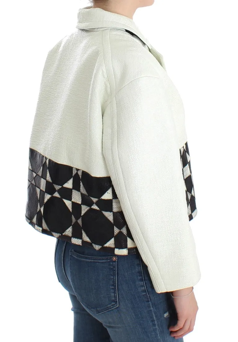 Andrea Pompilio   Cropped Leather Women's Jacket