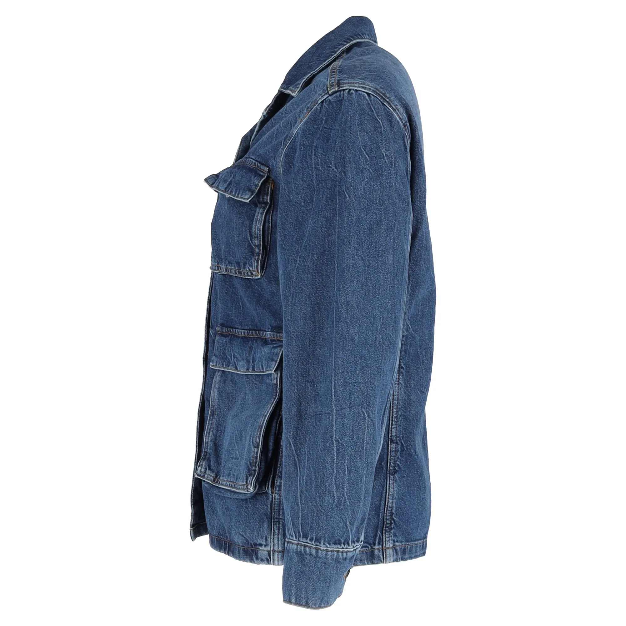 Anine Bing Alden Denim Jacket in Blue Cotton