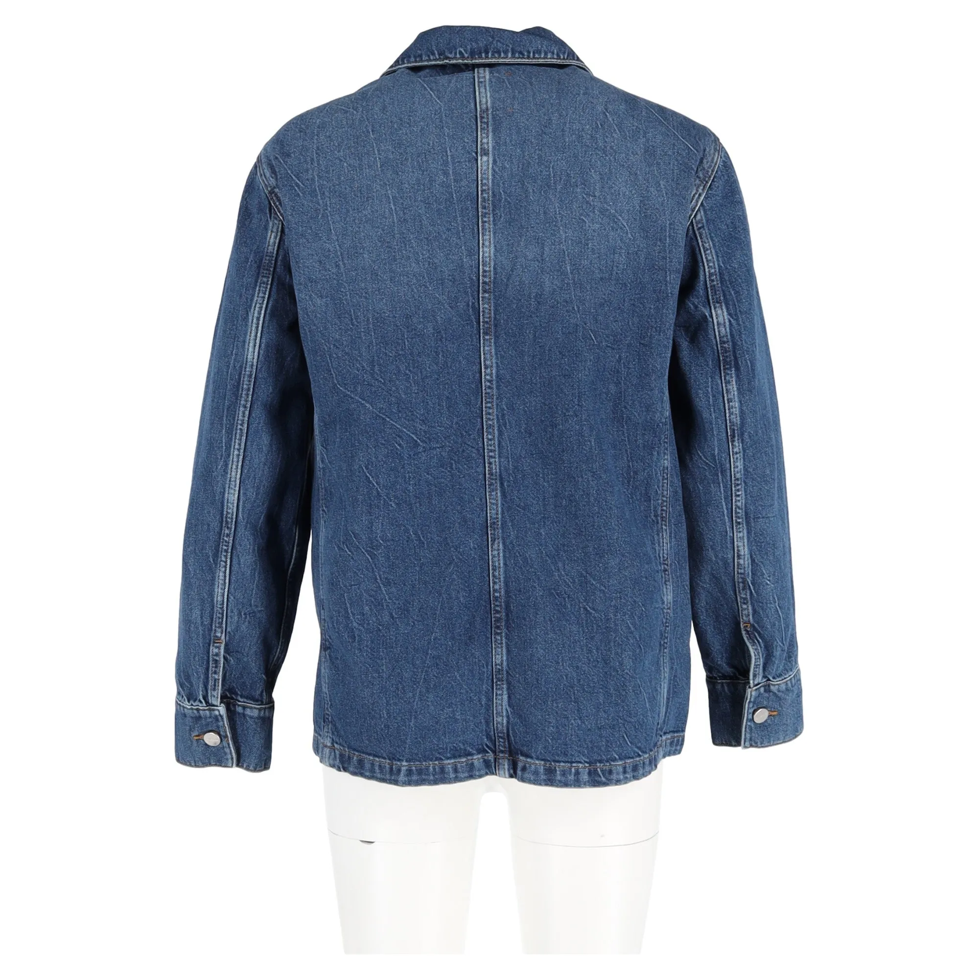 Anine Bing Alden Denim Jacket in Blue Cotton