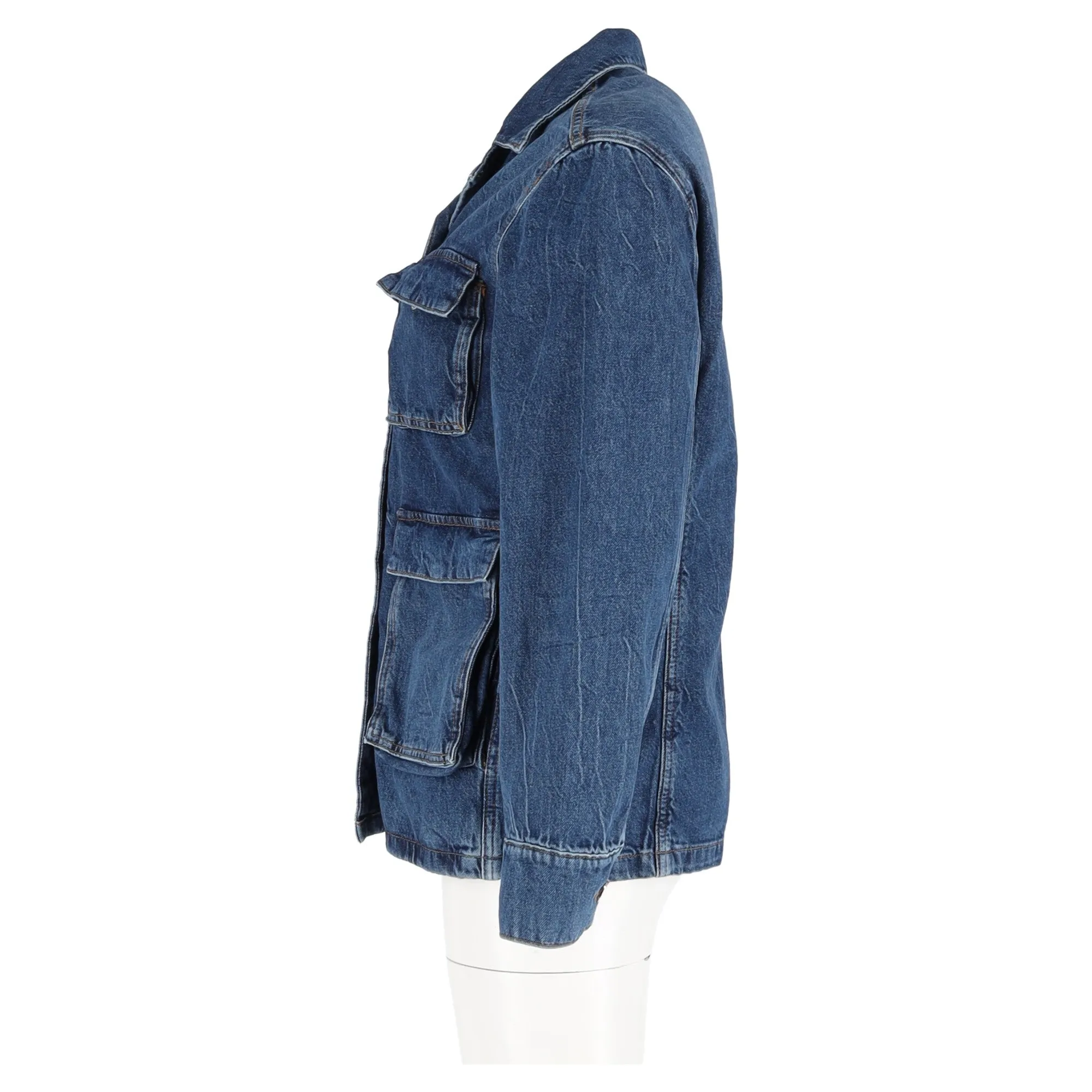 Anine Bing Alden Denim Jacket in Blue Cotton