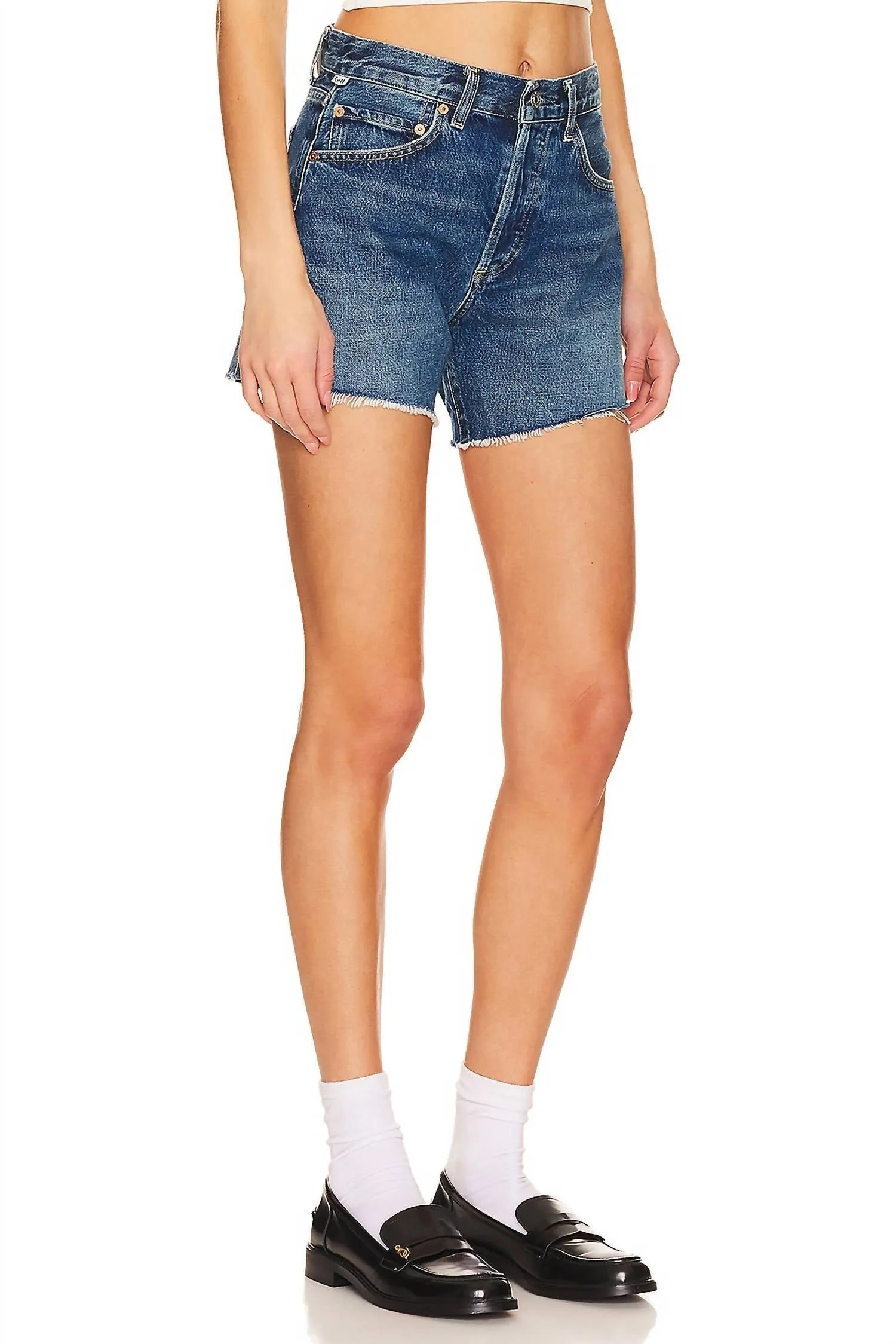 Annabelle Long Vintage Relaxed Short In Yves