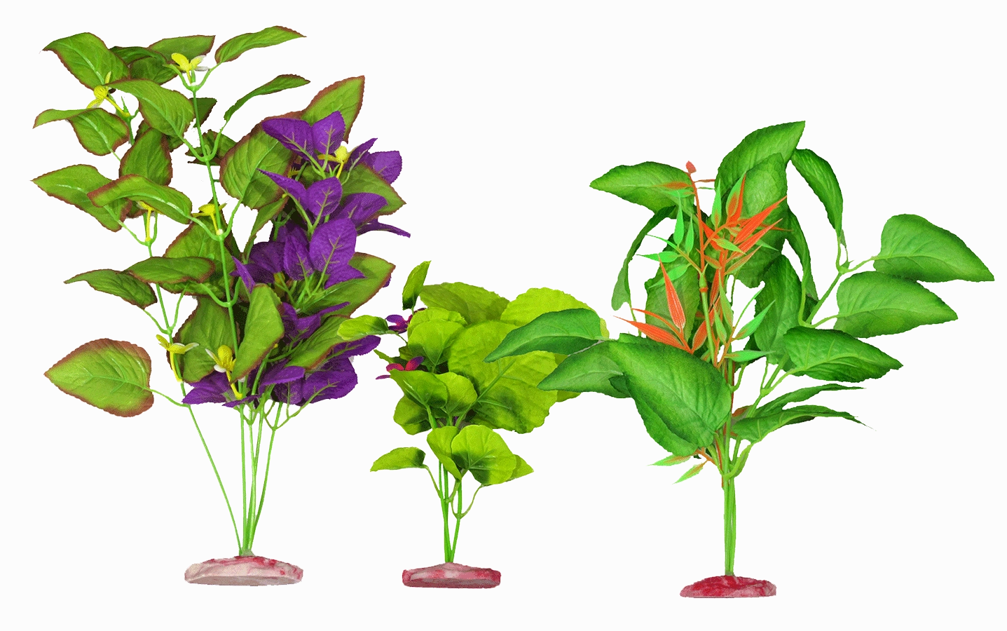 Aquamate - Large Silk Plants Natural (3pk)
