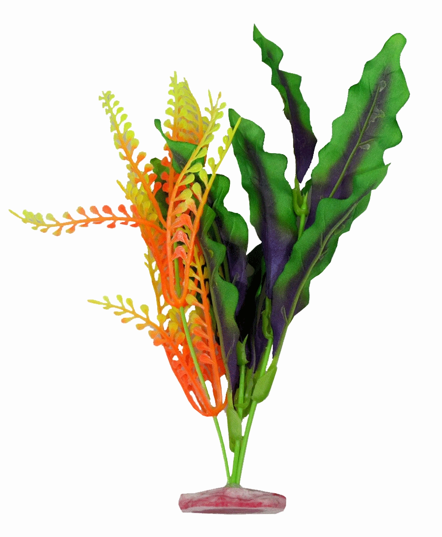 Aquamate - Medium Silk Plants Bright (3pk)