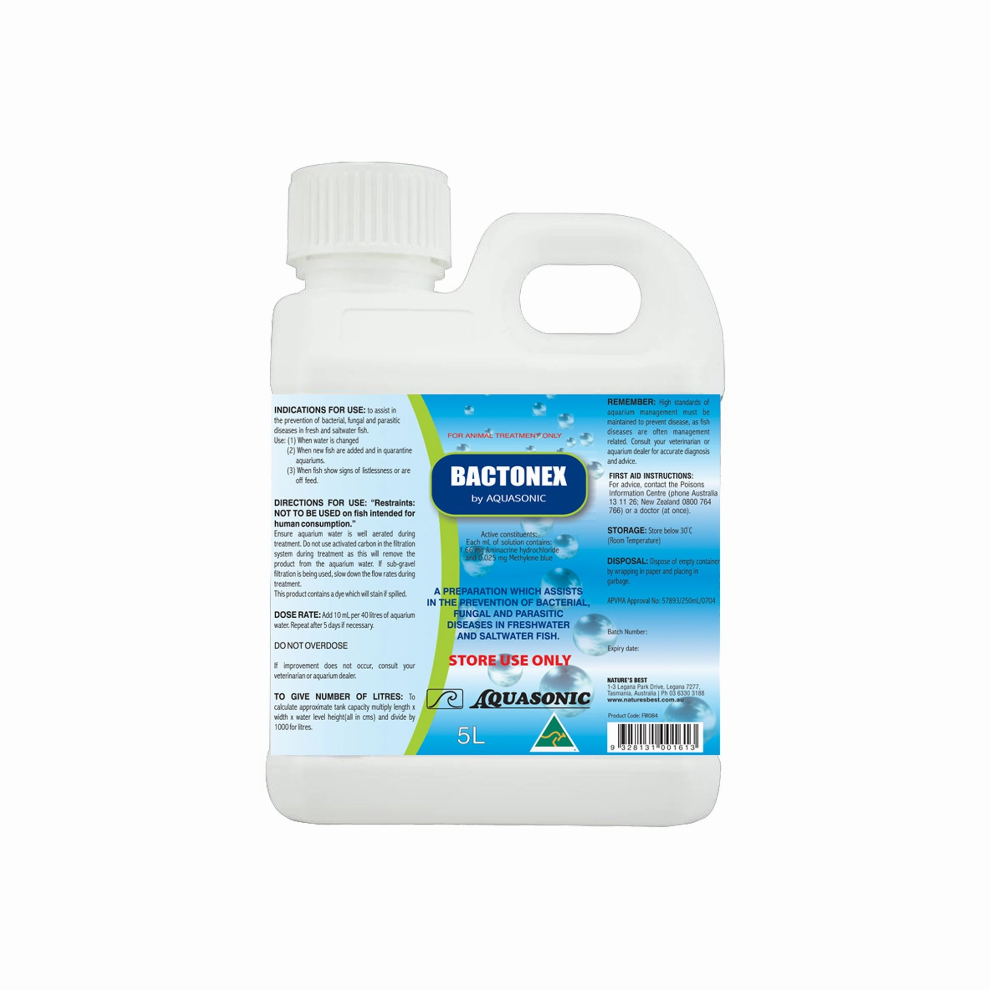 Aquasonic - Bactonex (5L)