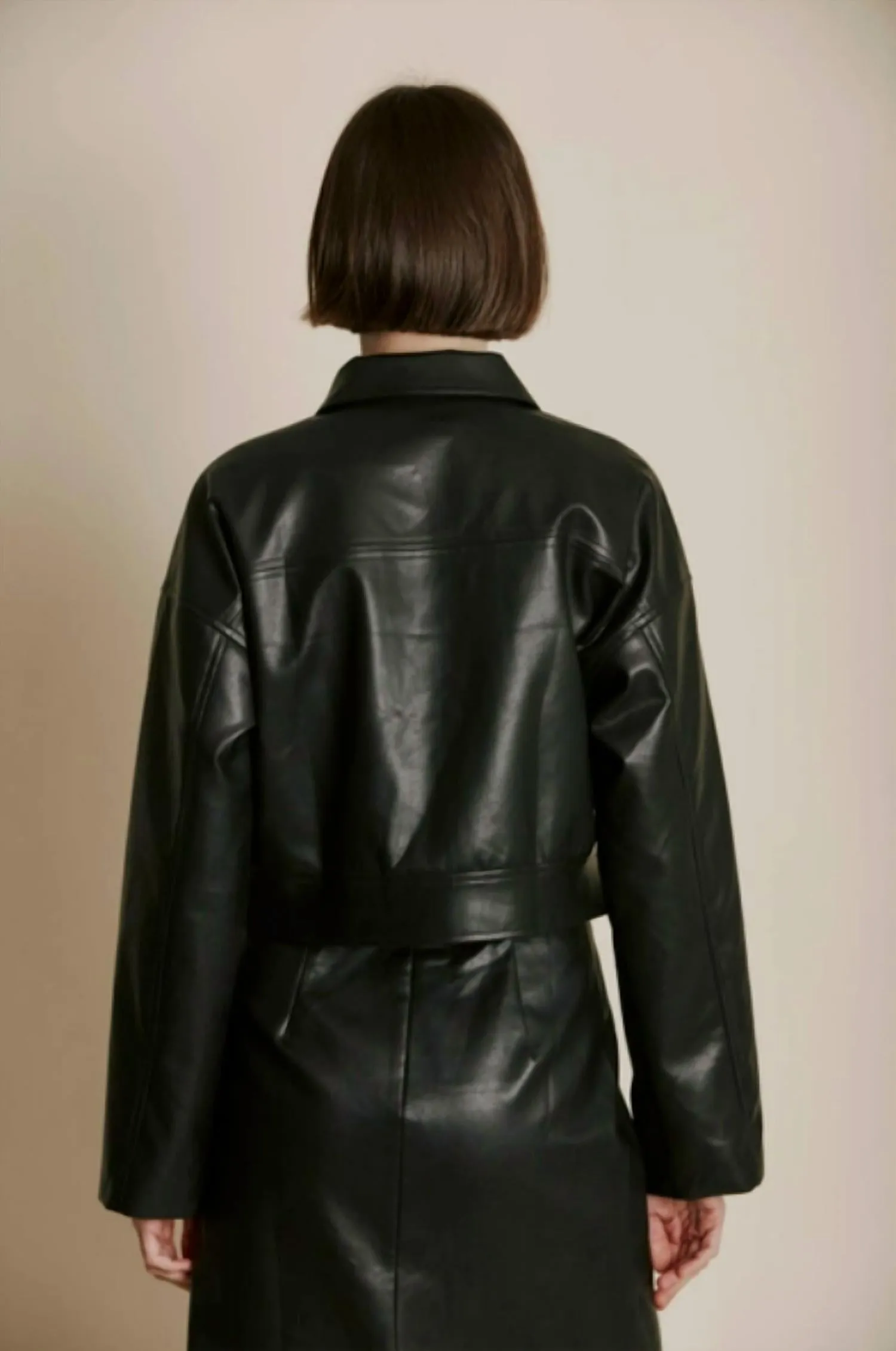 Arkwright Vegan Leather Jacket In Black