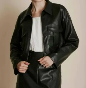 Arkwright Vegan Leather Jacket In Black
