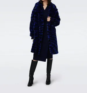 Arwen Coat In Blue/black