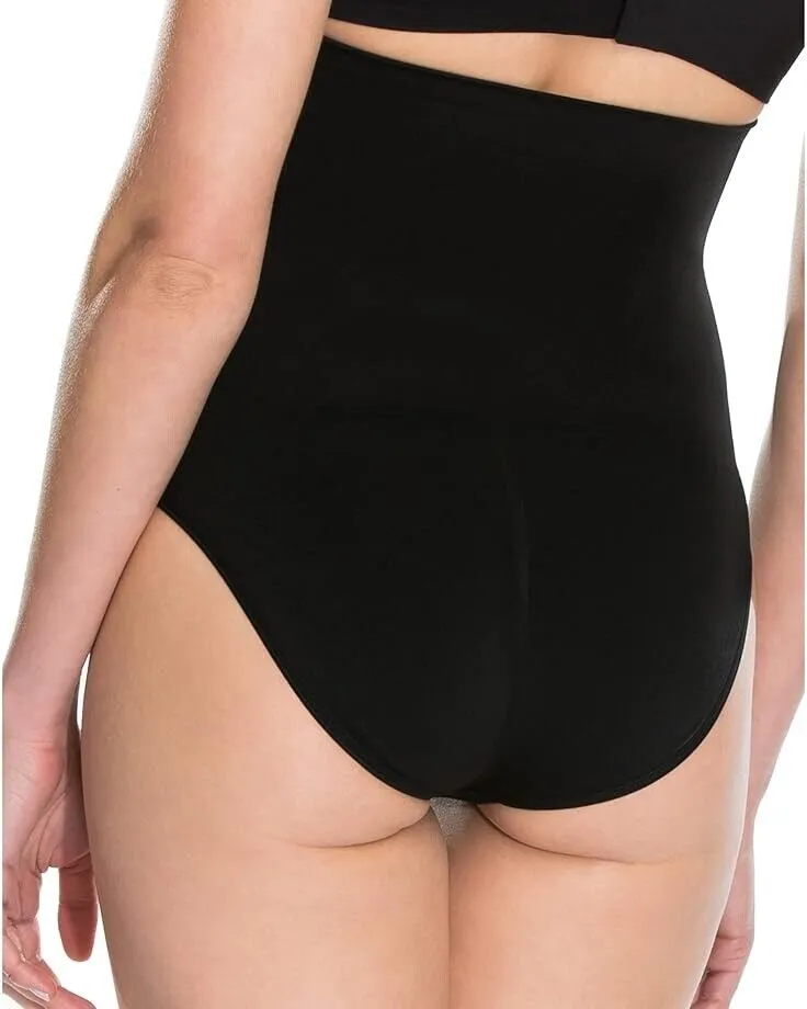 Assets by Spanx Remarkable Underwear Women XL Black Results-Waisted Brief JDM029