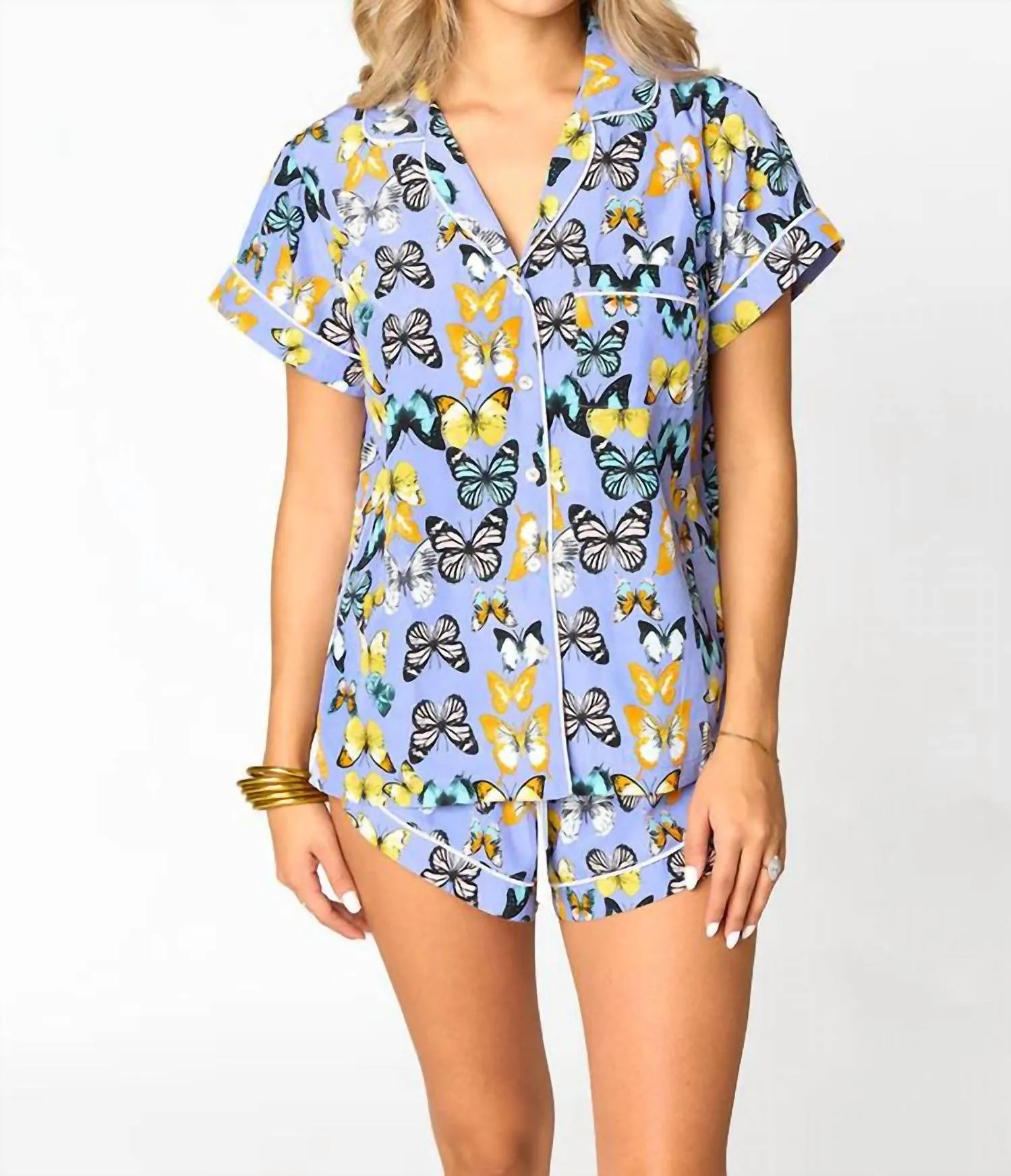 Aurora Pajama Set In Painted Lady