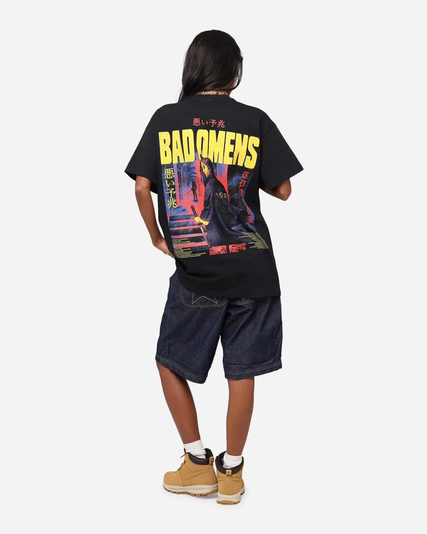 Bad Omens Samurai Girl T-Shirt Black