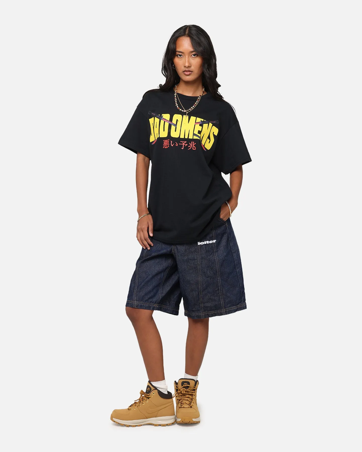 Bad Omens Samurai Girl T-Shirt Black