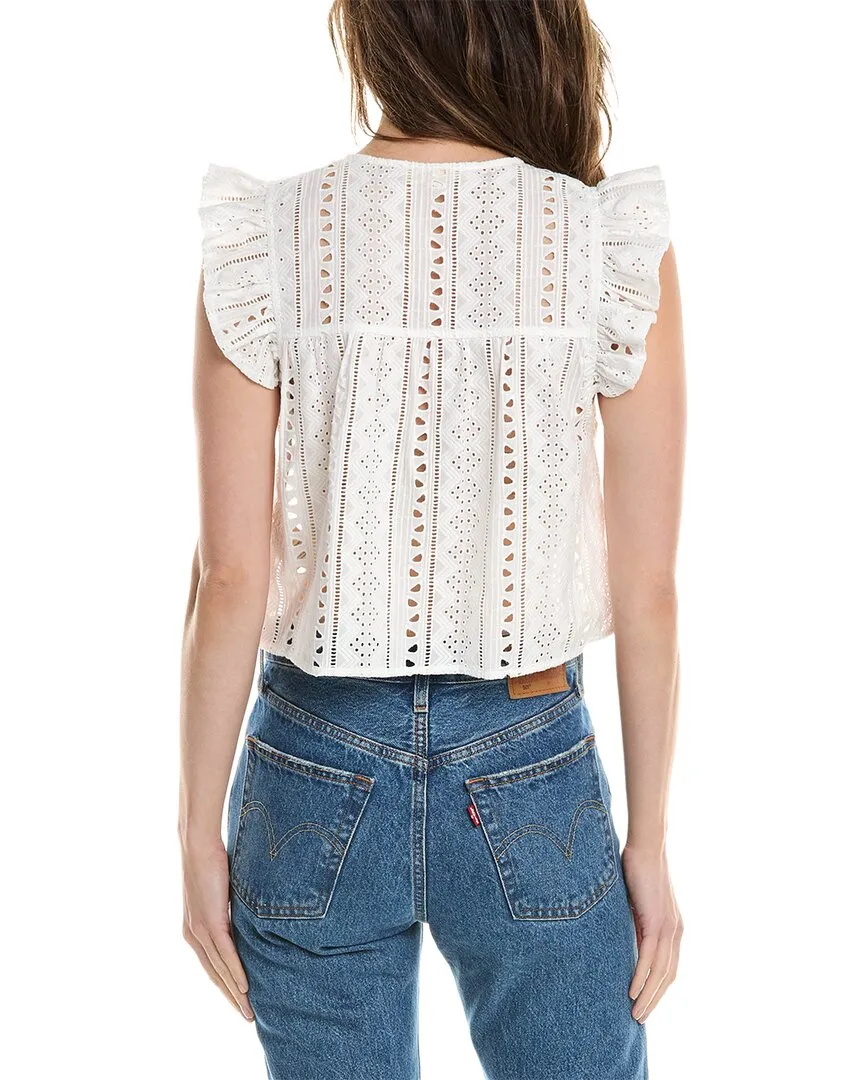Blank NYC Eyelet Top