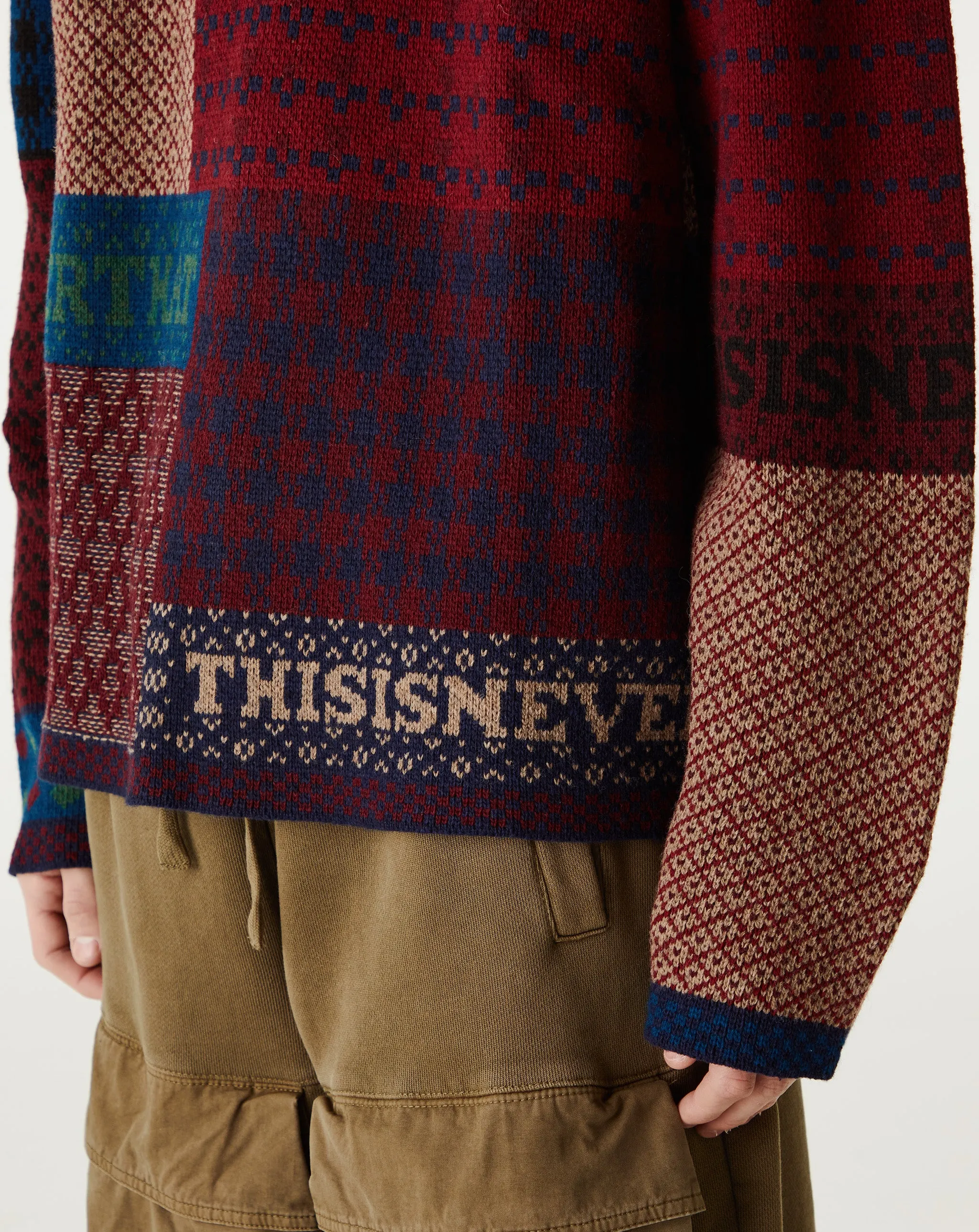 Block Knit Long Sleeve