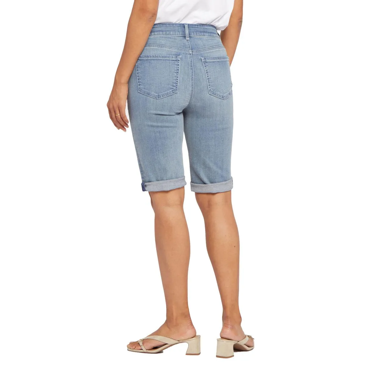 Briella Womens Cuffed Denim Denim Shorts
