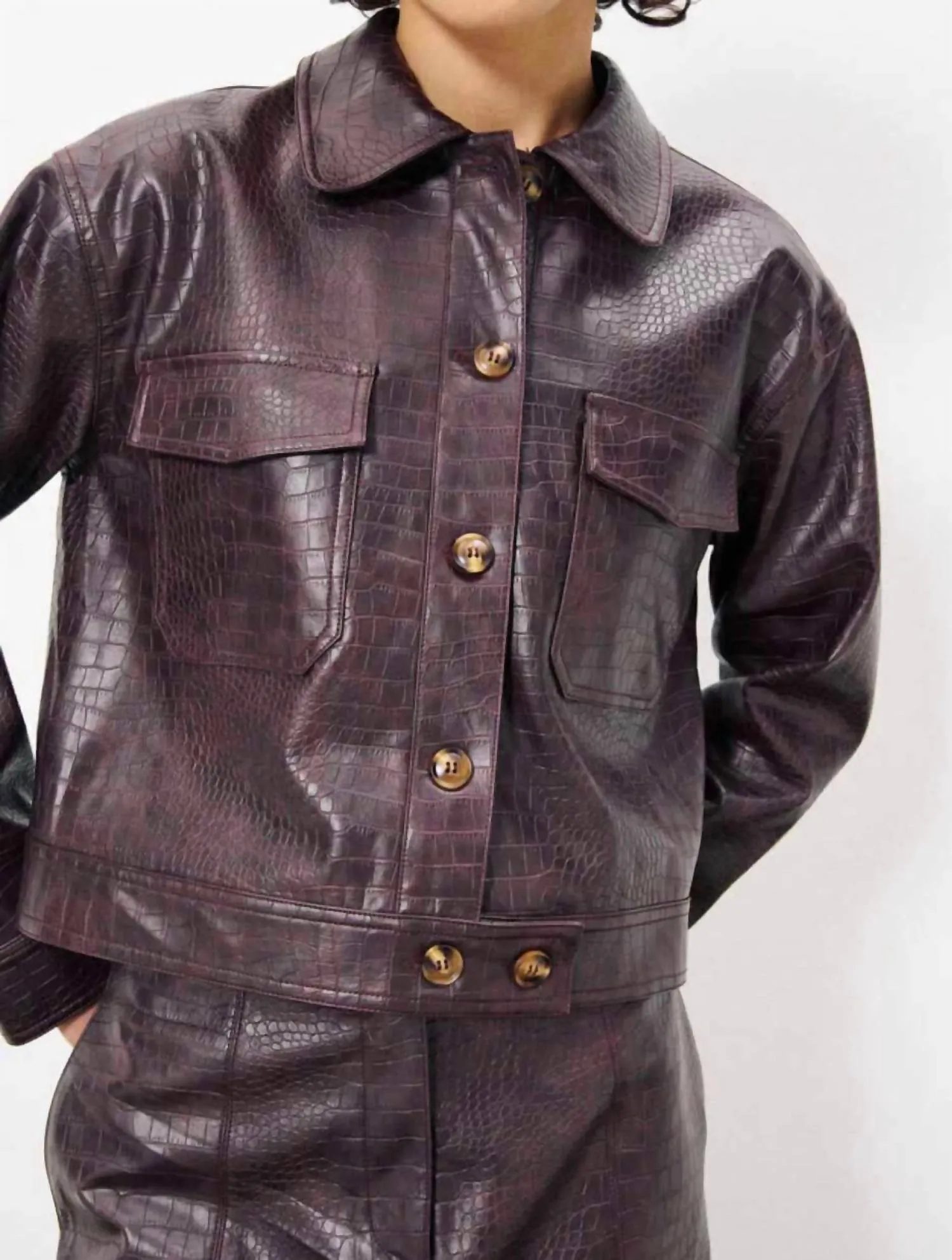 Calixa Jacket In Chocolate