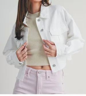 Cargo Jacket In White