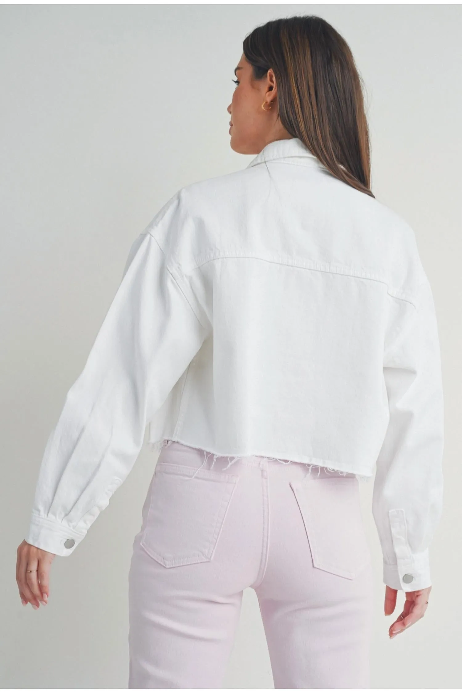 Cargo Jacket In White