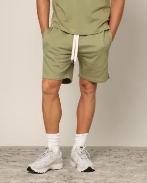 Carr Blanc Classic Sweat Shorts Military