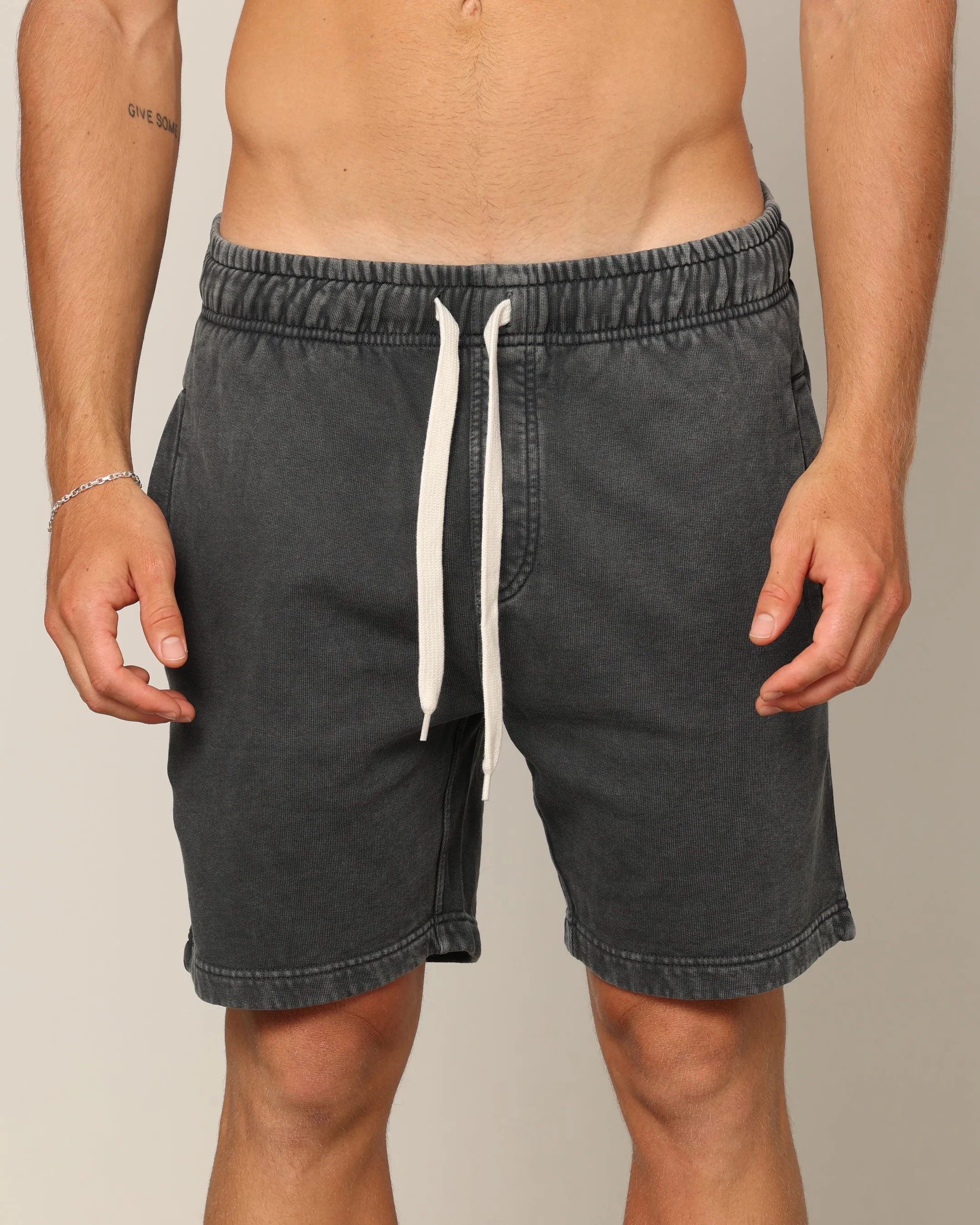 Carr Blanc Classic Sweat Shorts Vintage Grey