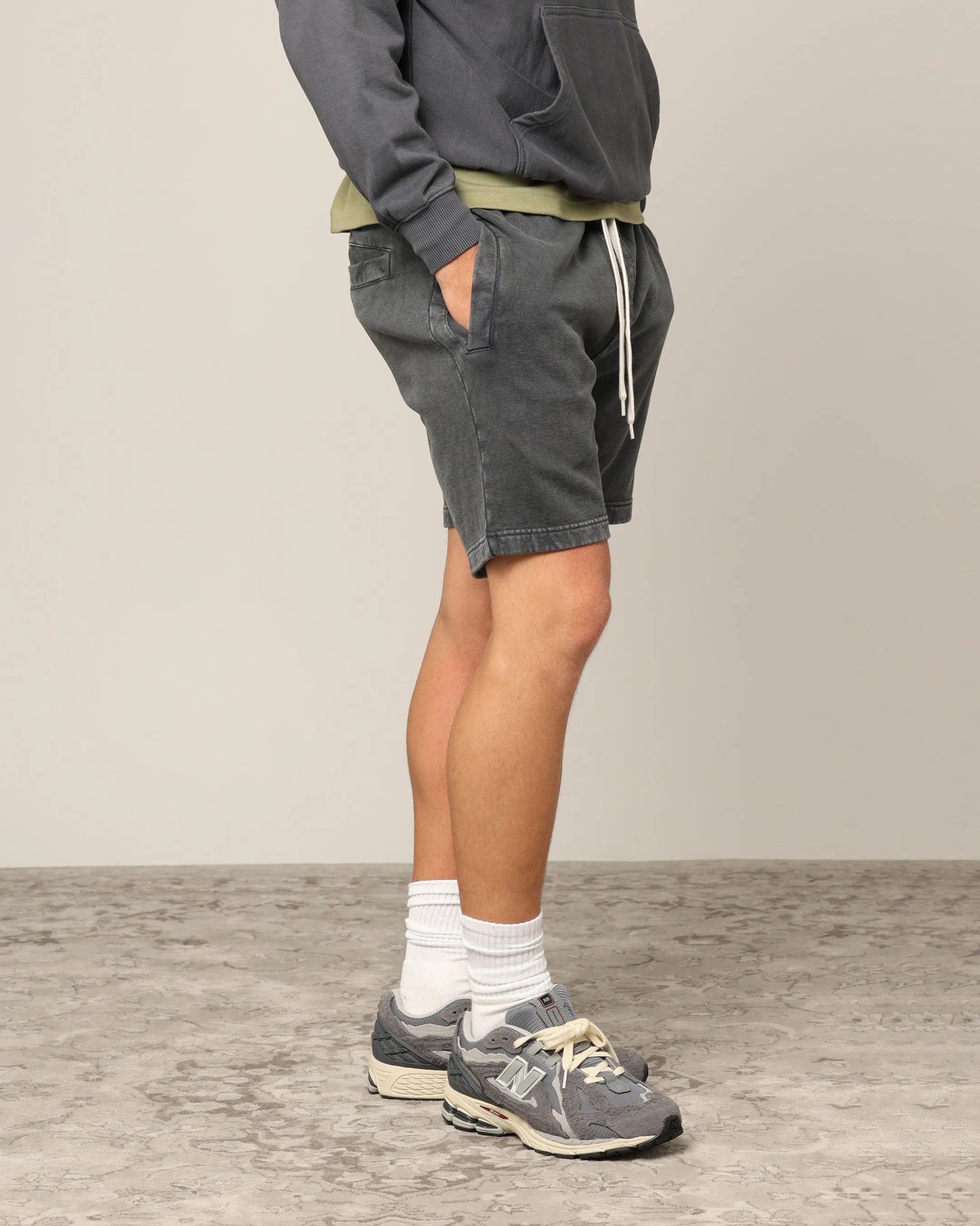 Carr Blanc Classic Sweat Shorts Vintage Grey