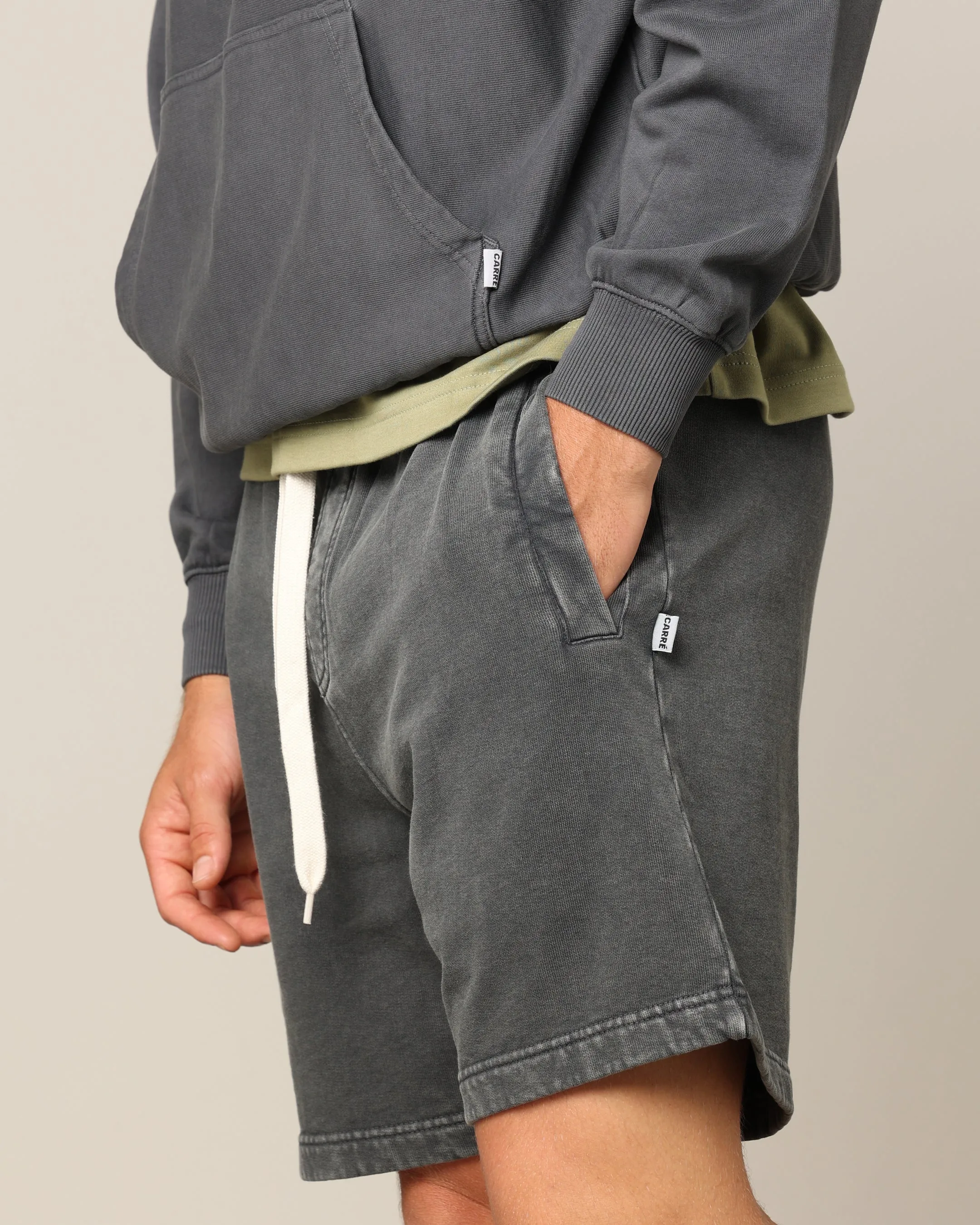 Carr Blanc Classic Sweat Shorts Vintage Grey