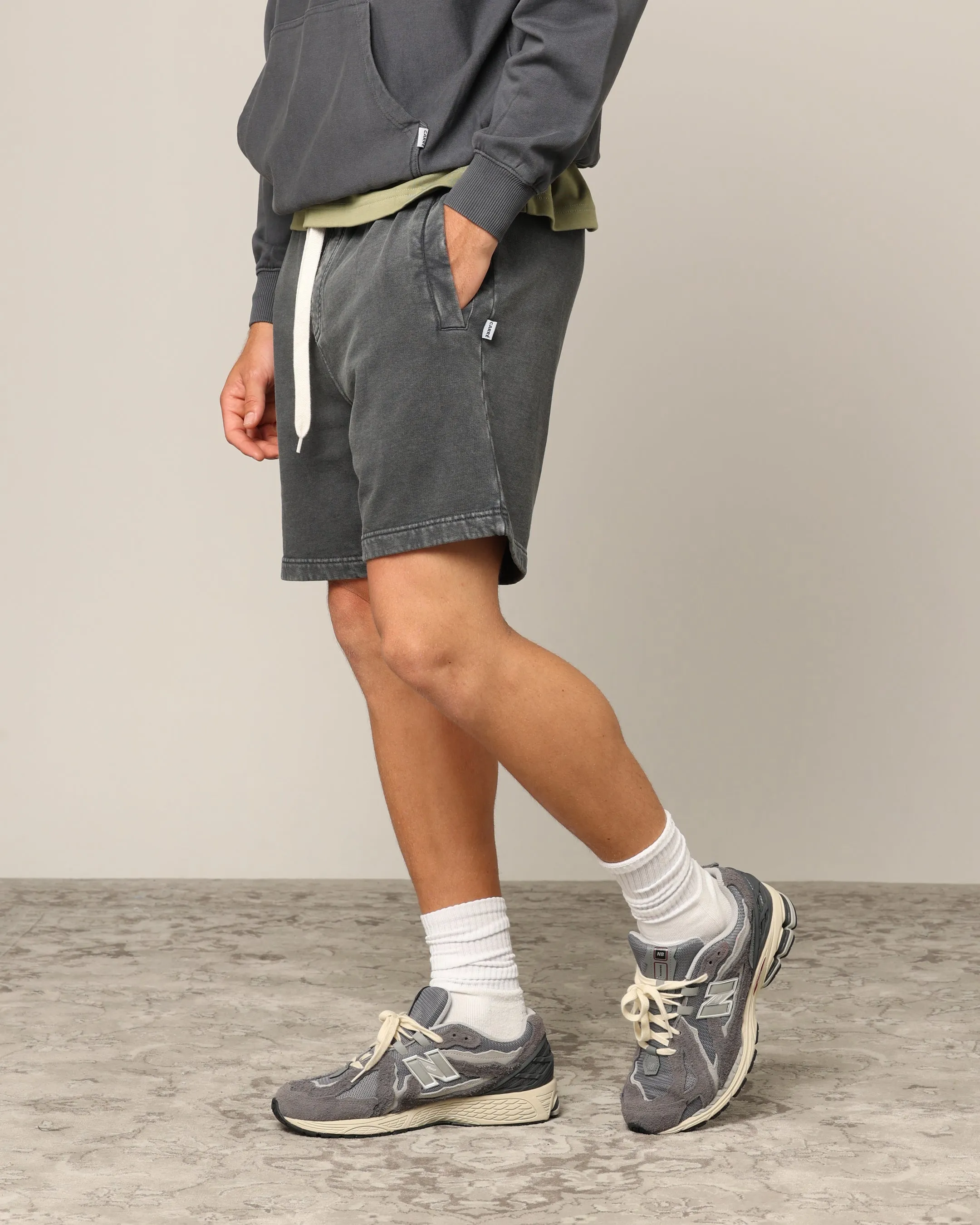 Carr Blanc Classic Sweat Shorts Vintage Grey
