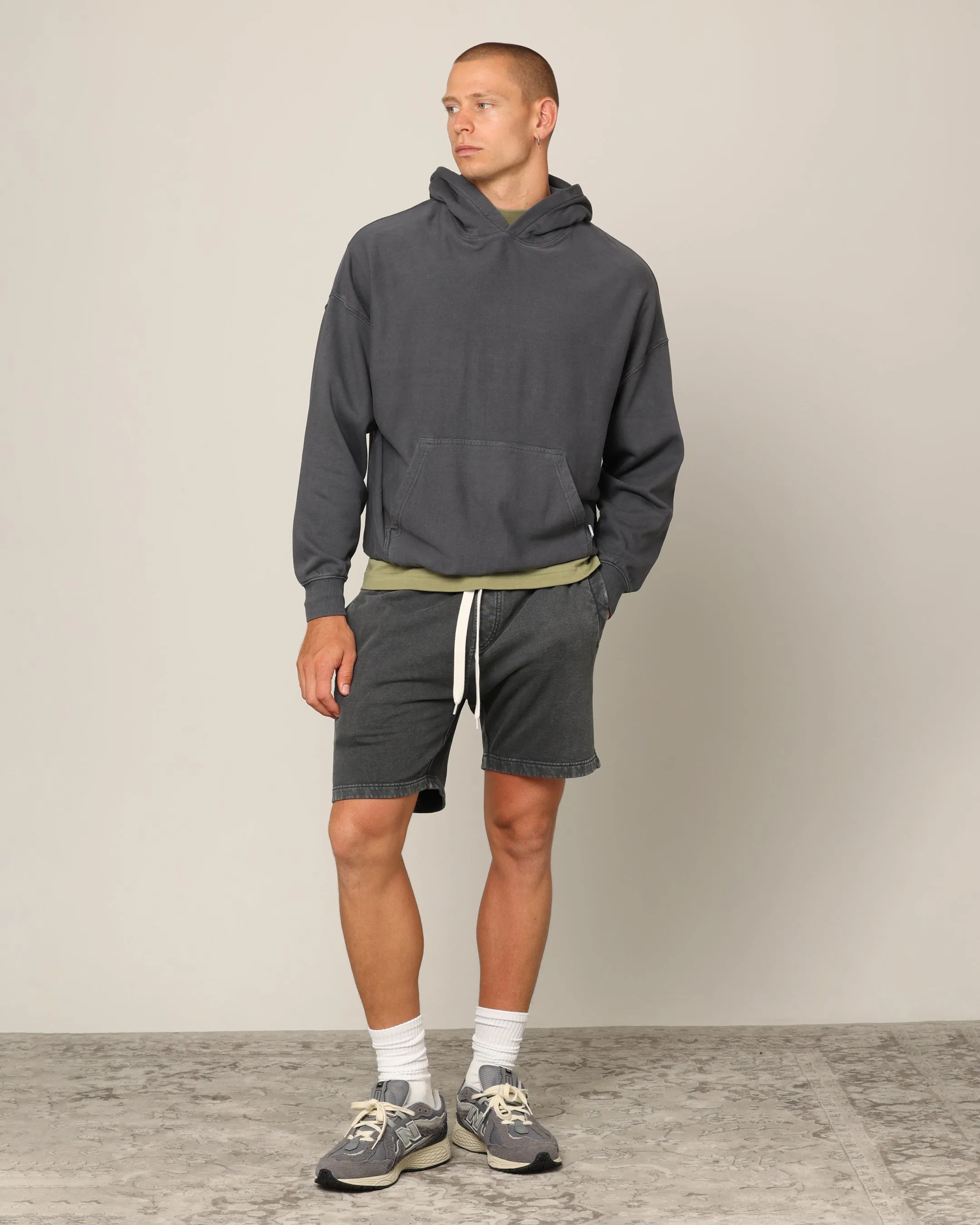 Carr Blanc Classic Sweat Shorts Vintage Grey