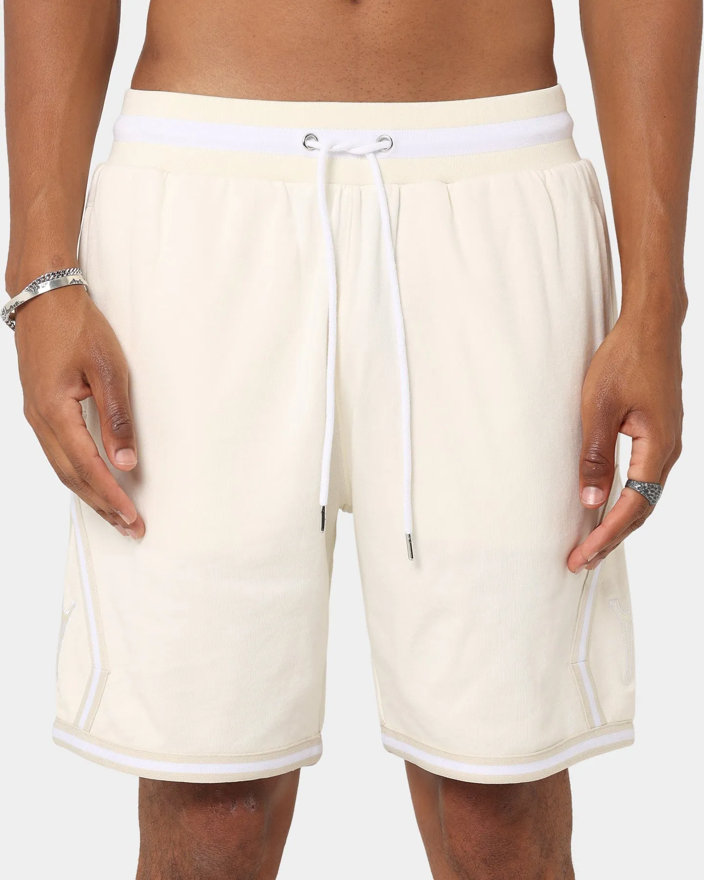 Carr Champs Fleece Ball Shorts Off White
