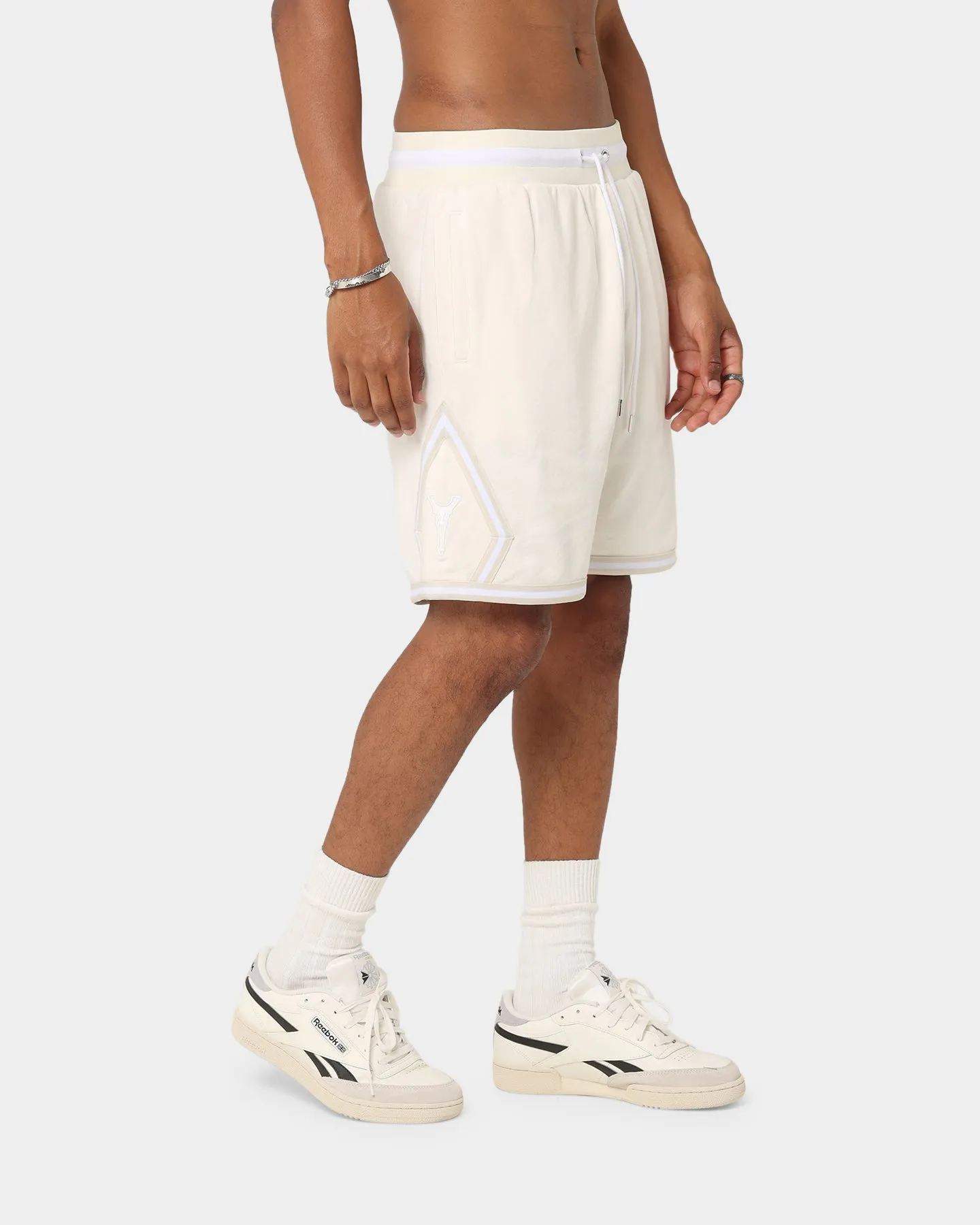Carr Champs Fleece Ball Shorts Off White
