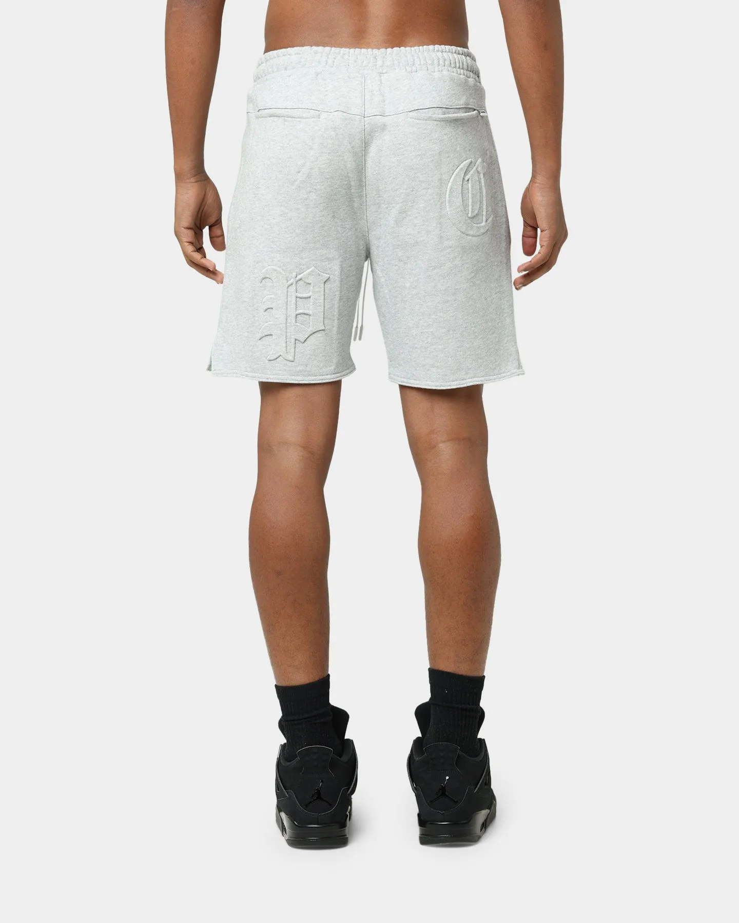 Carr CP Sweat Shorts Grey Marle