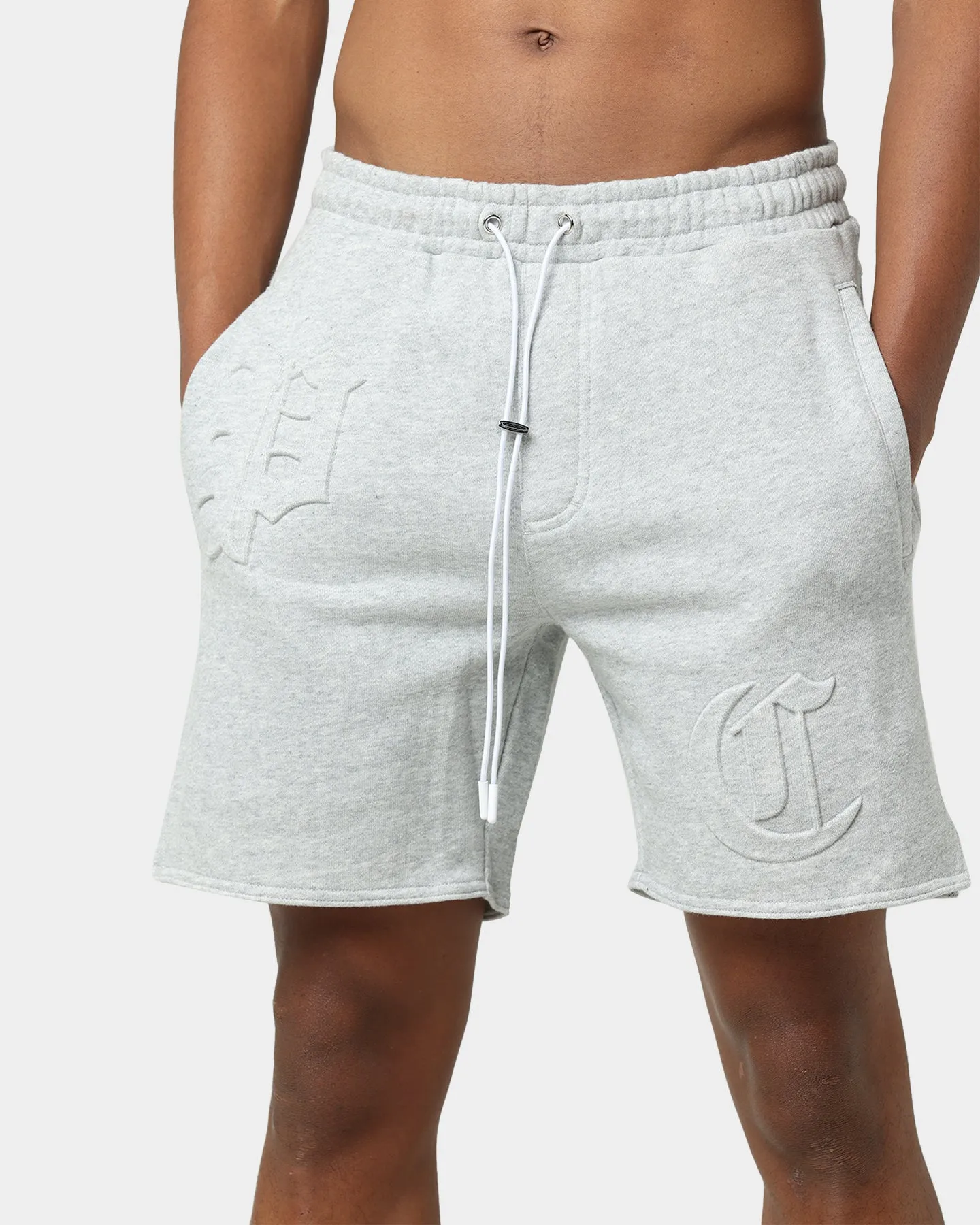 Carr CP Sweat Shorts Grey Marle