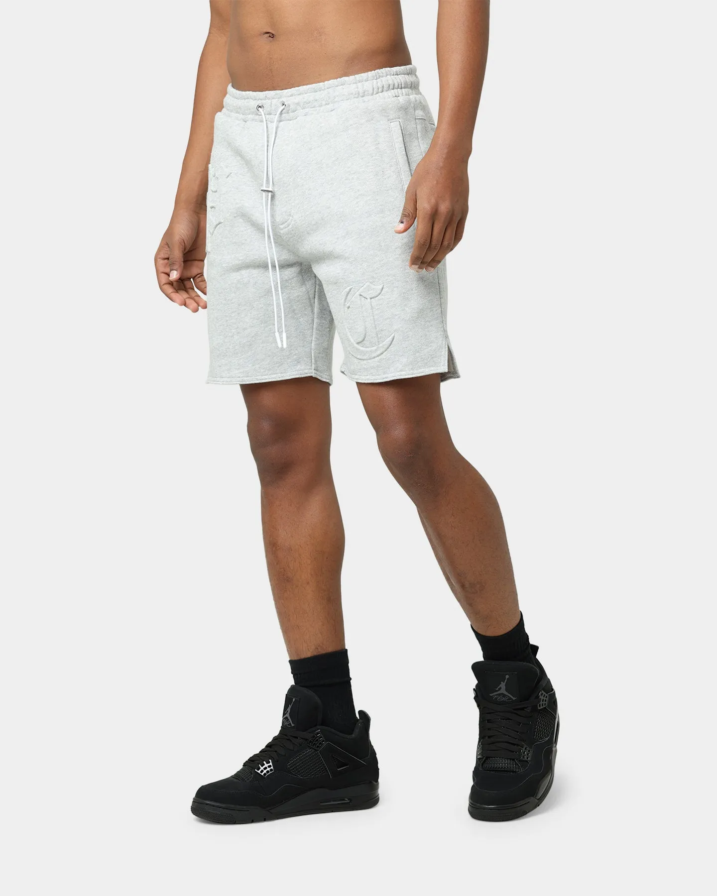 Carr CP Sweat Shorts Grey Marle