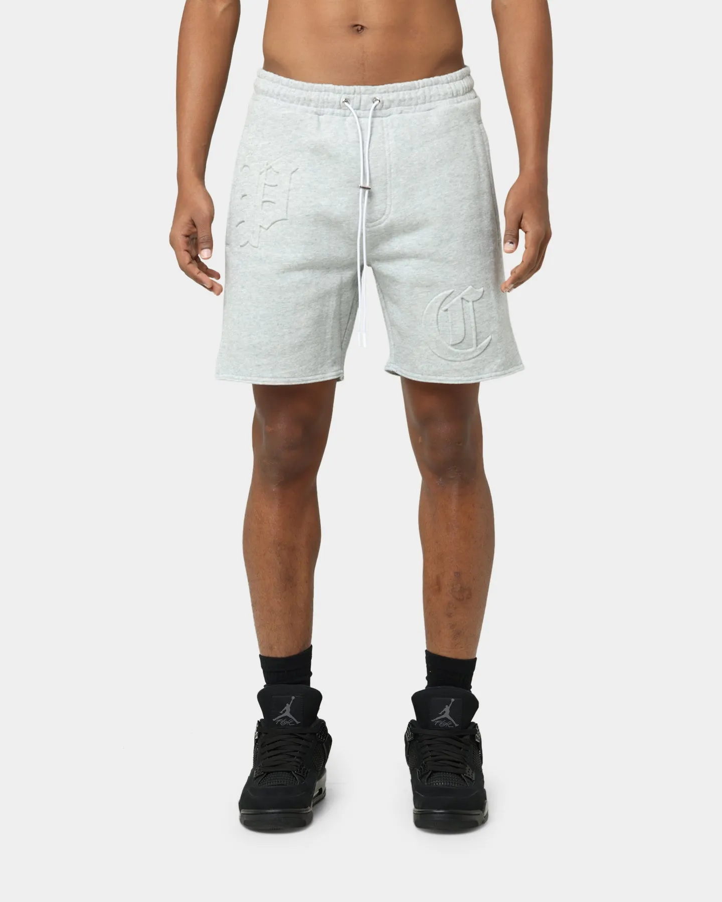 Carr CP Sweat Shorts Grey Marle