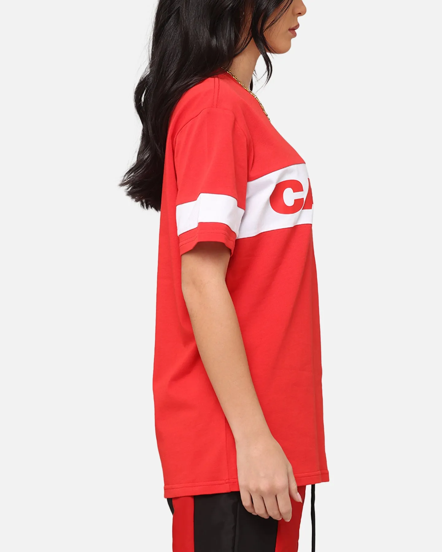 Carre Bars T-Shirt Red/White